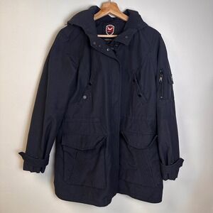1 Madison Expedition Heritage Coat Womens‎ Large Hooded Anorak Down Details